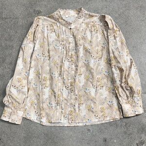 Floral Button-Up Blouse